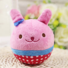 Squeaky Dog Toys Puppy Squeaker Ball Plush Easy-Cleaning Soft Comfortable Dog Chewing Squeaker Ball for Kennel