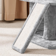 Yaheetech Cat Tree Cat Tower 36-Inch Kitten Stand House Condo with Double Condos, Large Plush Perch & Scratching Board Kitty Furniture Play Center for Indoor Cats Activity