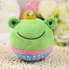 Squeaky Dog Toys Puppy Squeaker Ball Plush Easy-Cleaning Soft Comfortable Dog Chewing Squeaker Ball for Kennel