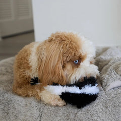 Skinneeez Skunk Dog Toy – Soft No Stuffing Dog Toy with Squeaker, for Small & Medium Dogs, Best for Light to Moderate Chewers, 14In