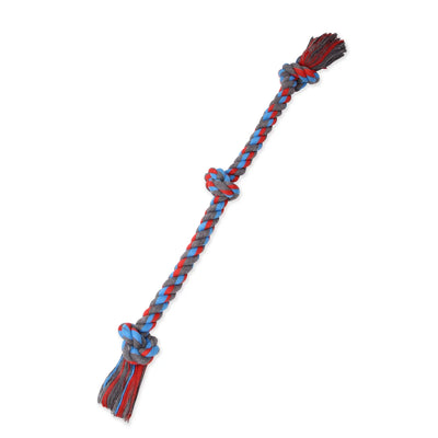 Flossy Chews Cottonblend 3 Knot Tug Rope Dog Toy, Extra-Large, 36