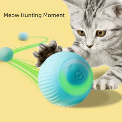 Smart Toy Ball Automatic Rolling Ball Pet Self Amusement Boredom Relief Toy Bite Resistant Electric Interactive Cat Teaser Ball